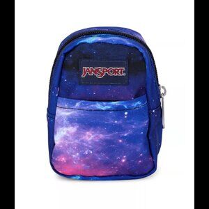 Jansport super stash mini galaxy backpack zip closure small bag new